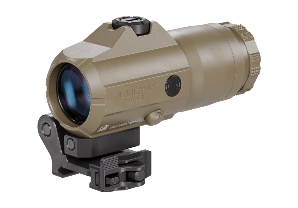 JULIET4T-AMR FULL-SIZE MAGNIFIER, 4X24MM, POWERCAM, AMR, FDE