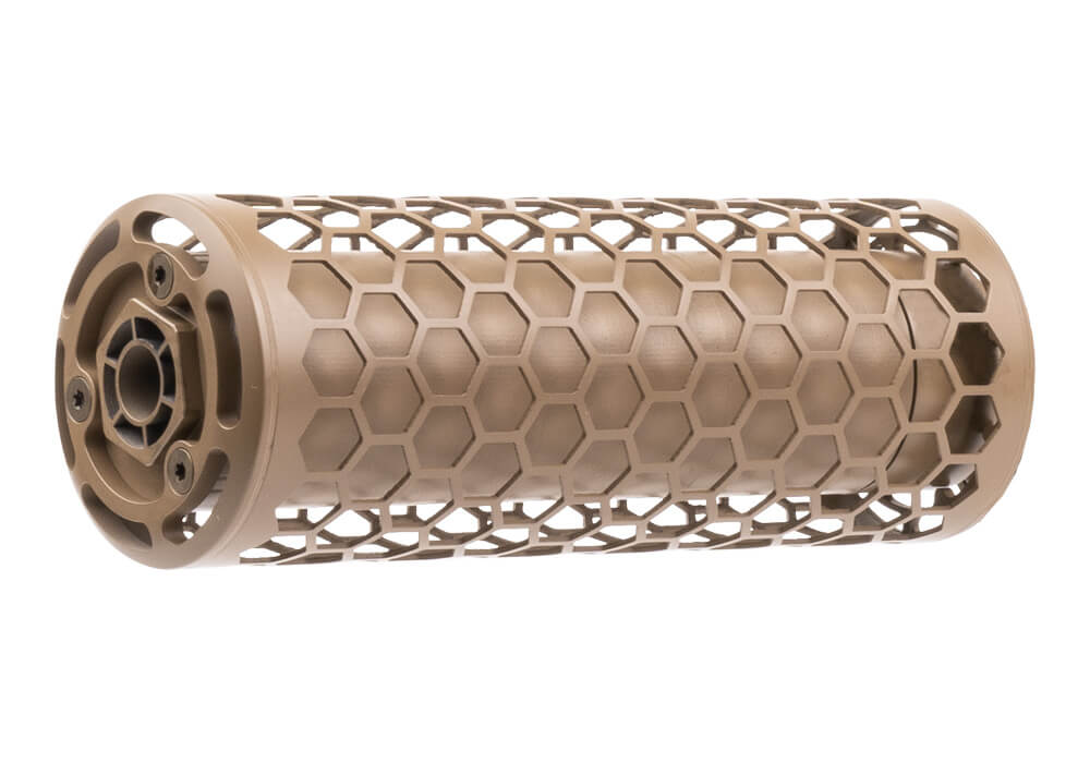SUPPRESSOR, SLX, 5.56MM, INC, ASSEMBLY WITH HEAT SHIELD, COMMERCIAL