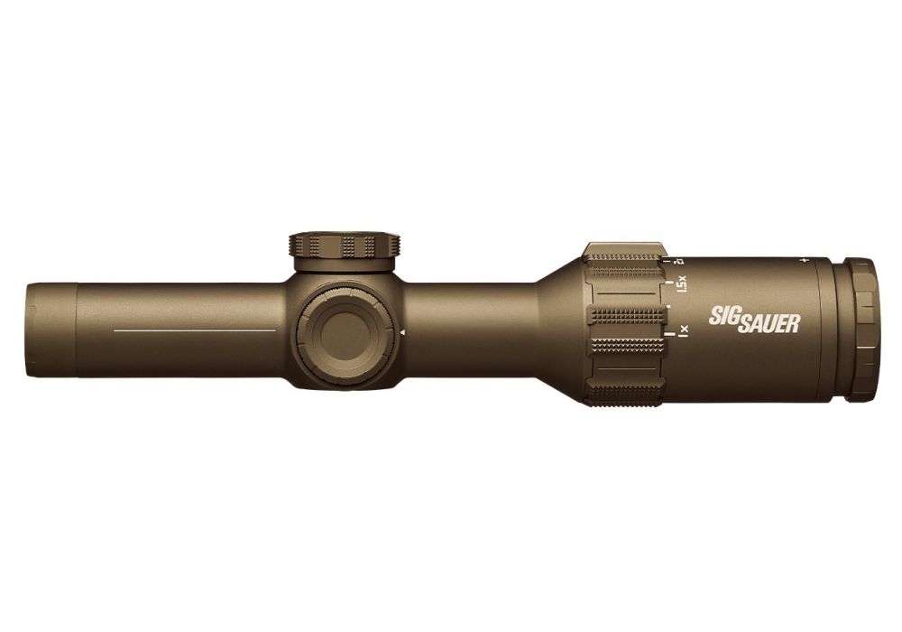 TANGO6T SCOPE, 1-6X24MM, 30MM, FFP, DWLR6 ILLUMINATED RETICLE, 0.2 MRAD, CAPPED TURRET, FDE, SDMR