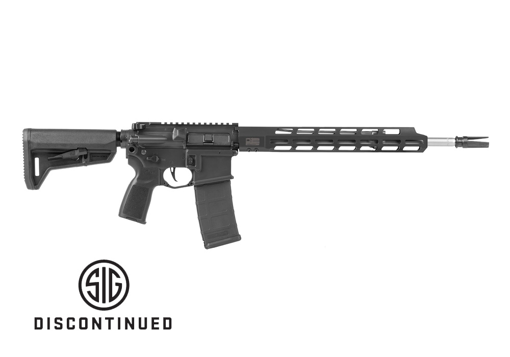 SIGM400, 5.56 NATO, RIFLE, 16IN, TREAD V2, BLK, SEMI, TELE STOCK, AL MLOK HG, (1) 30RD MAG