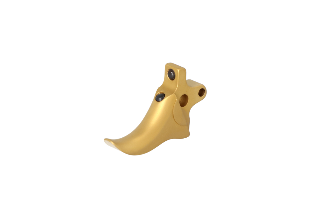 P22X DUAL ADJUSTABLE CURVED TRIGGER FOR DA SA PISTOLS - TIN GOLD - GRAYGUNS
