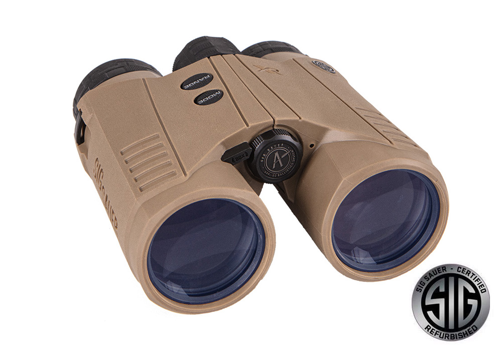 KILO10K-ABS HD LRF BINOCULAR, 10X42MM, RED AMOLED, BLE, BDX-X/E, FDE, CLASS 1M - CERTIFIED REFURBISHED