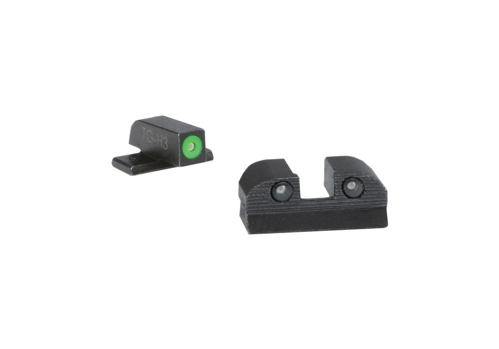 XRAY3 SIGHT SET, DAY/NIGHT, NO 6 GRN FRT, NO 8 REAR, SQ NOTCH