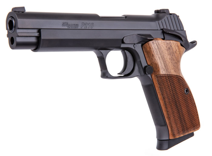 The American Made P210 Standard pistol.