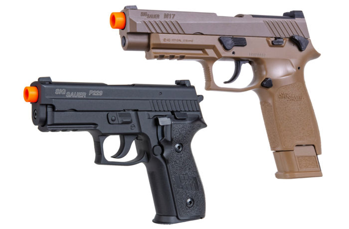 SIG AIR ProForce M17 airsoft pistol and P229 airsoft pistol