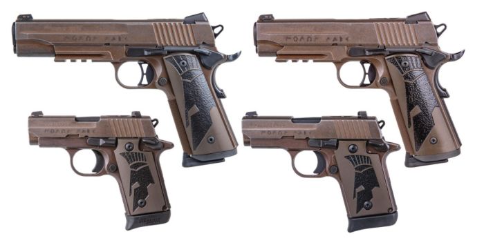 Four SIG SAUER Spartan II Series Pistols.
