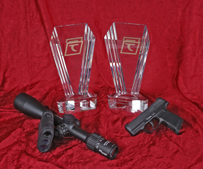 Two Golden Triggr Awards, SIG SAUER P365 handgun and the SIG SAUER Electro Optic Ballistic Data Xchange (BDX) integrated rangefinder and riflescope system