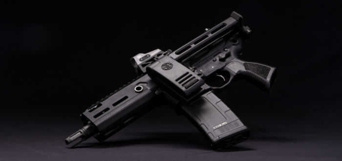 SIG SAUER rifle with a Pivoting Contour Brace