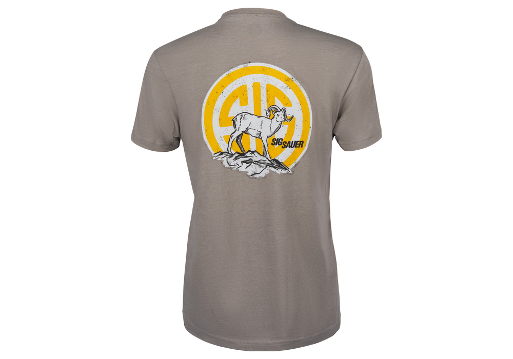 SIG SAUER RAM - MEN'S GRAY T-SHIRT
