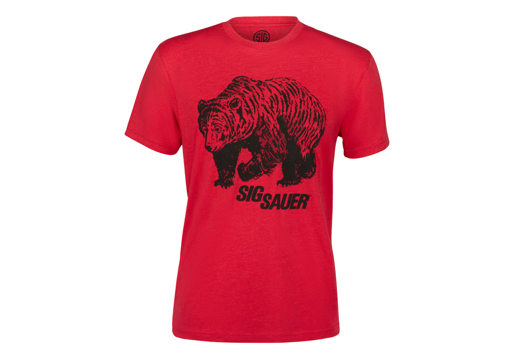 SIG SAUER GRIZZLY BEAR - MEN'S RED TSHIRT