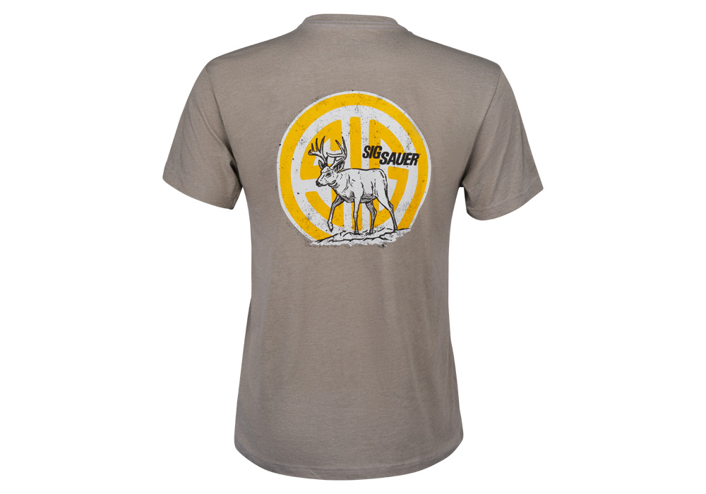 SIG SAUER WHITETAIL - MEN'S GRAY T-SHIRT
