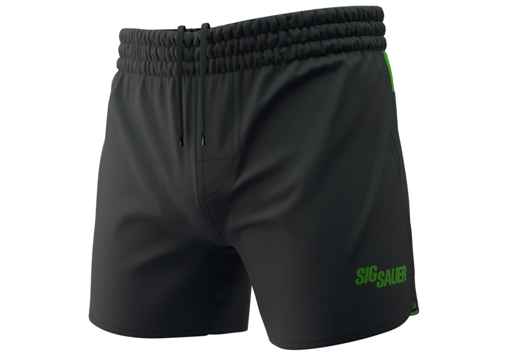 SIG SAUER JIU JITSU SHORTS - CHARCOAL AND GREEN
