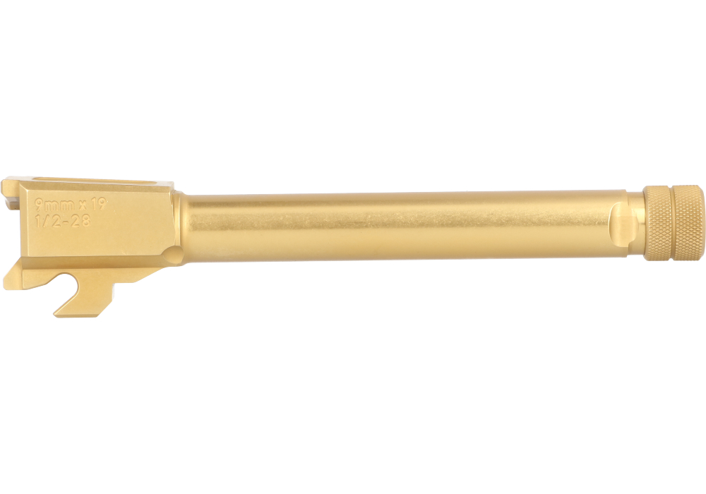 P320 FULL SIZE 9MM THREADED GOLD BARREL, 5.5" NO LCI