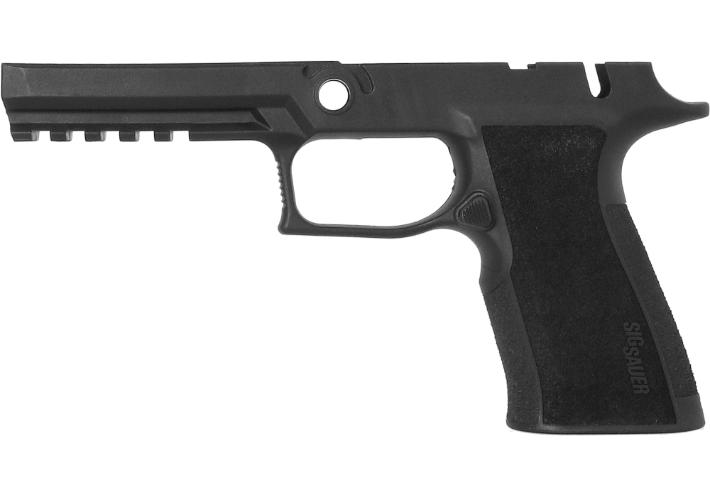 P320/XTEN XFULL 10MM MANUAL SAFETY GRIP MODULE - BLACK, MEDIUM GRIP