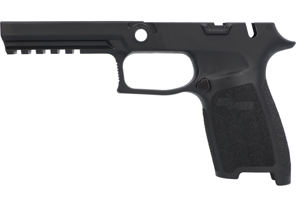 P320 FULL 9MM/40/.357 MANUAL SAFETY GRIP MODULE - BLACK, MEDIUM GRIP