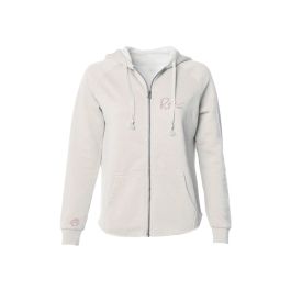 ROSE WOMEN'S ZIP UP HOODIE - BONE