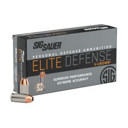 45auto 200gr Elite V-Crown JHP ammunition box/50 | SIG SAUER