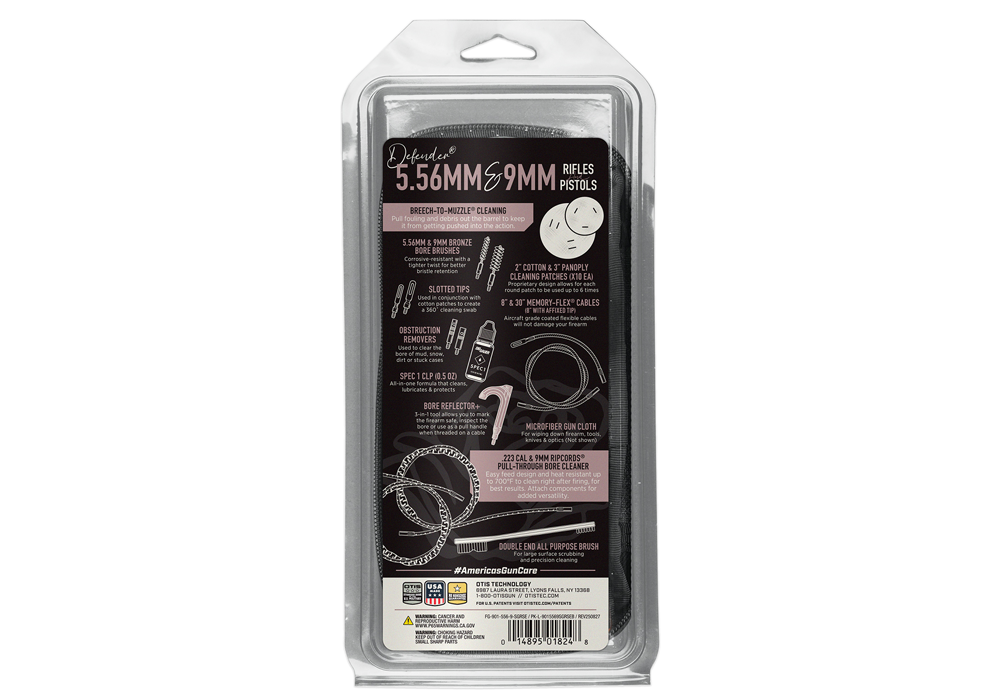 ROSE 5.56MM RIFLE & 9MM PISTOL CLEANING KIT - OTIS TECHNOLOGY