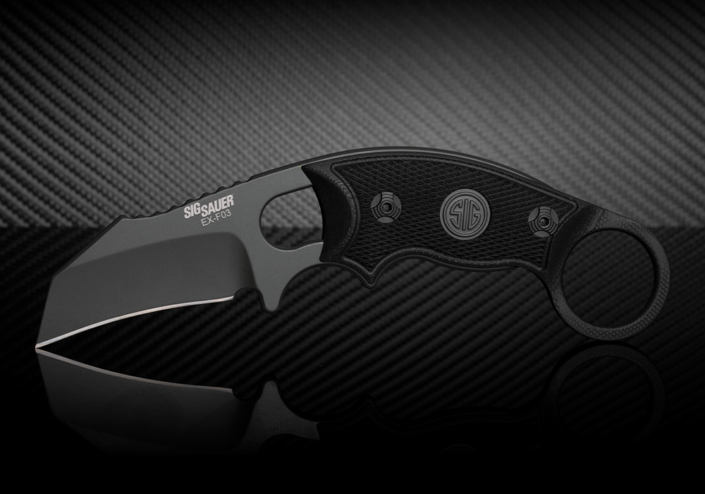 LEGION EX-F03 HAWKBILL FIXED BLADE KNIFE - HOGUE