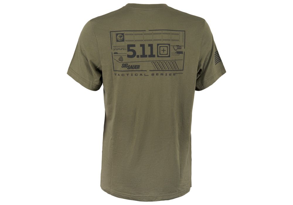 Sweat-shirt homme vert militaire en matière synthétique pour le fitness