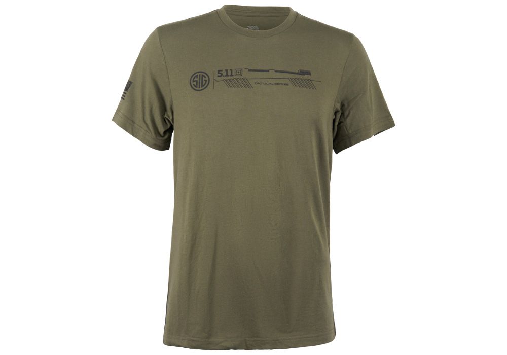 5.11 SIG SAUER TACTILE TACTICS SHORT SLEEVE TSHIRT - ODG