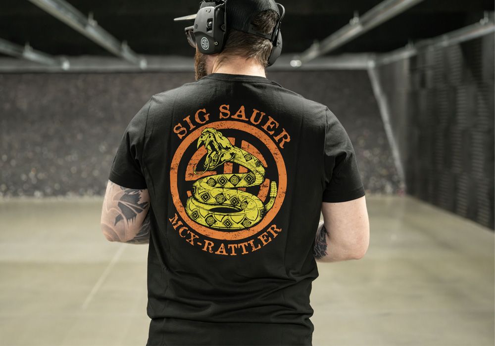 5.11 SIG SAUER MCX-RATTLER - MEN'S BLACK T-SHIRT