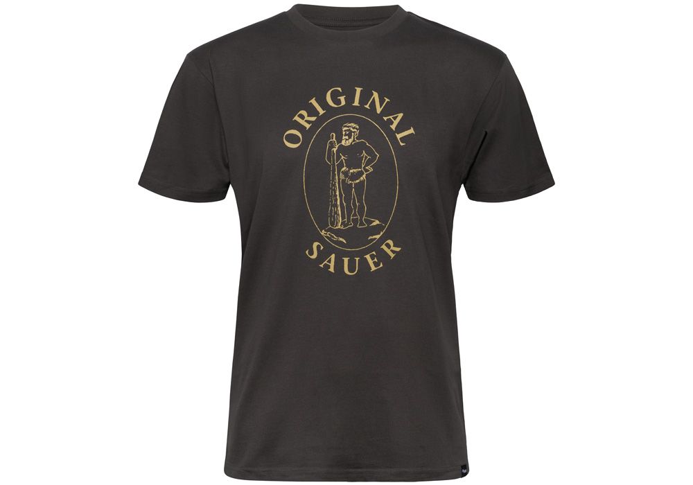 VINTAGE ORIGINAL SAUER LOGO T-SHIRT - BLACK