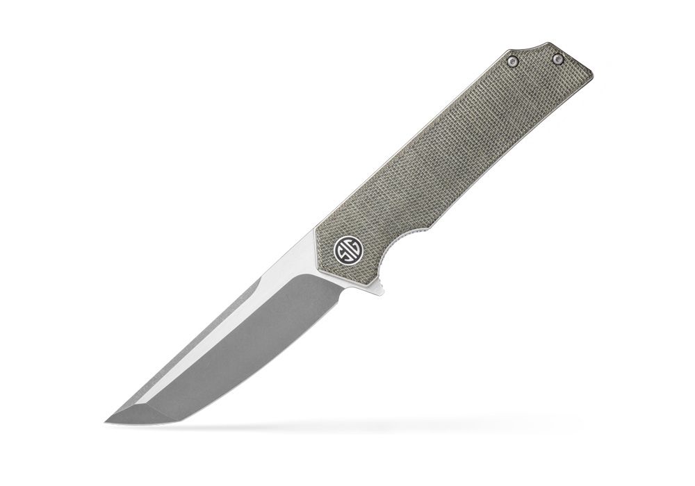 tsuruko SIG SAUER TSURU TANTO KNIFE - MICARTA GREEN