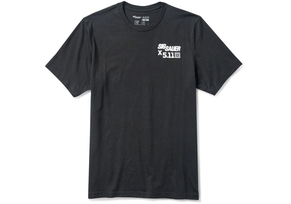 5.11 SIG SAUER SCHEMATIC - MEN'S BLACK T-SHIRT
