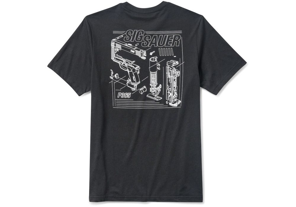 5.11 SIG SAUER SCHEMATIC - MEN'S BLACK T-SHIRT