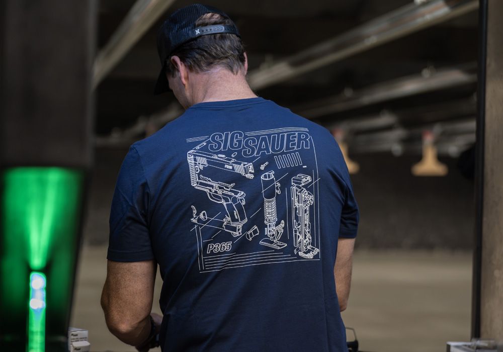 5.11 SIG SAUER SCHEMATIC - MEN'S NAVY T-SHIRT