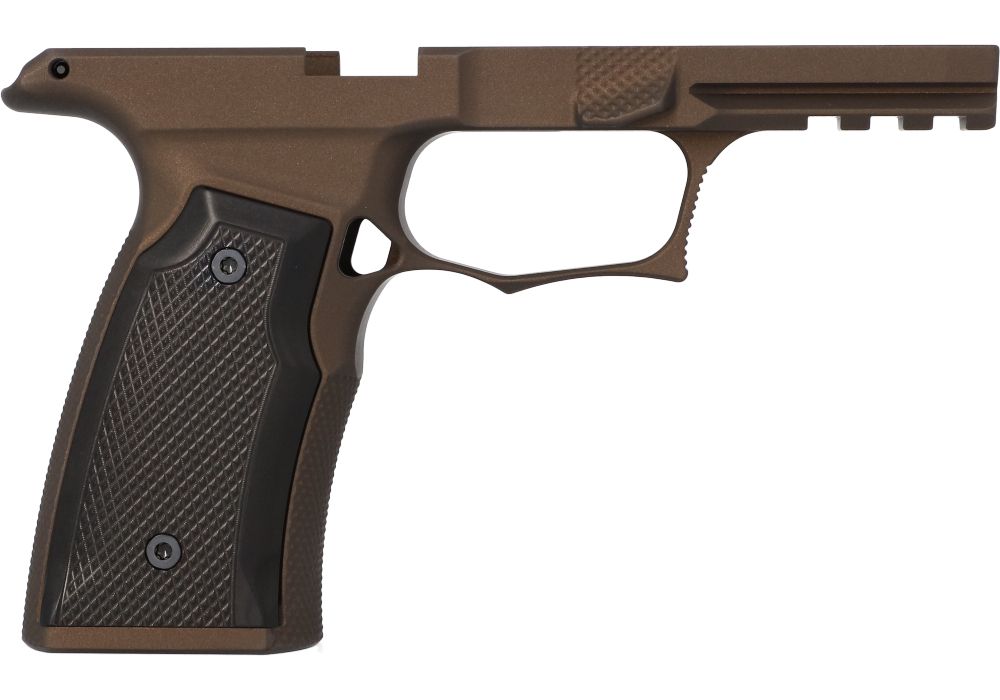 P365-XMACRO BRONZE ALUMINUM GRIP MODULE - SHARPS BROS.