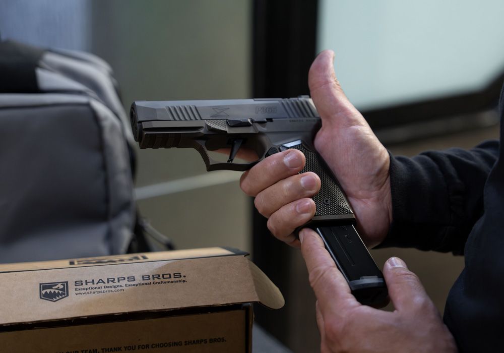 P365-XMACRO BRONZE ALUMINUM GRIP MODULE - SHARPS BROS.