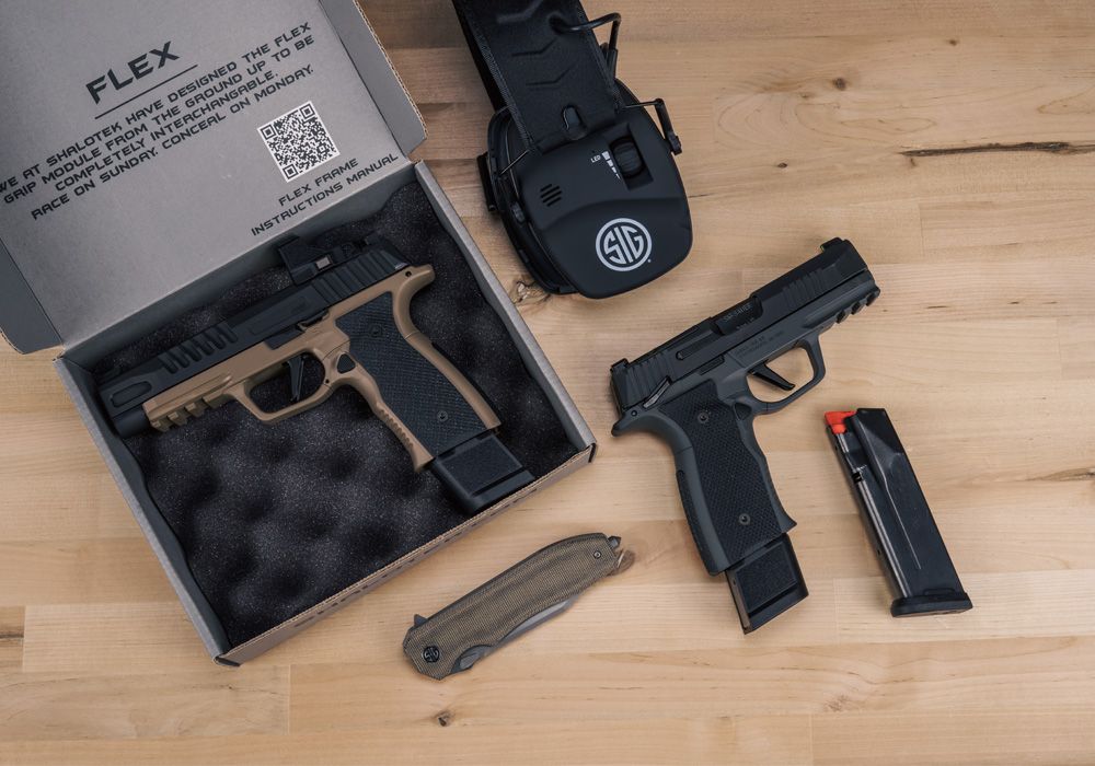 P365-XMACRO ALUMINUM FLEX XLR-17 GRIP MODULE- SHALOTEK - FDE