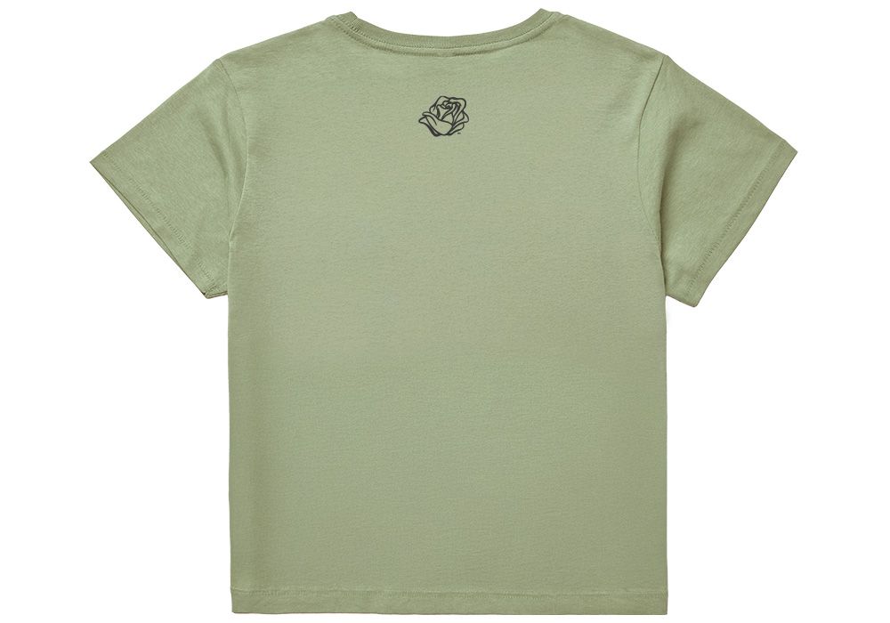 ROSE WOMEN'S CROPPED T-SHIRT - SAGE