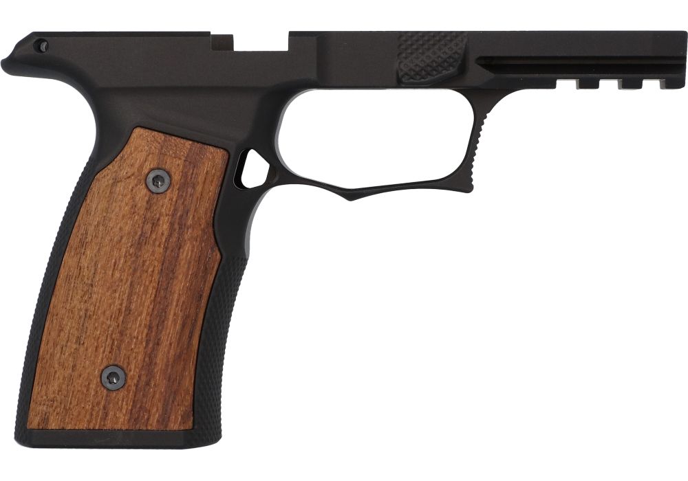 P365-XMACRO TEAK WOOD ALUMINUM GRIP MODULE - SHARPS BROS.