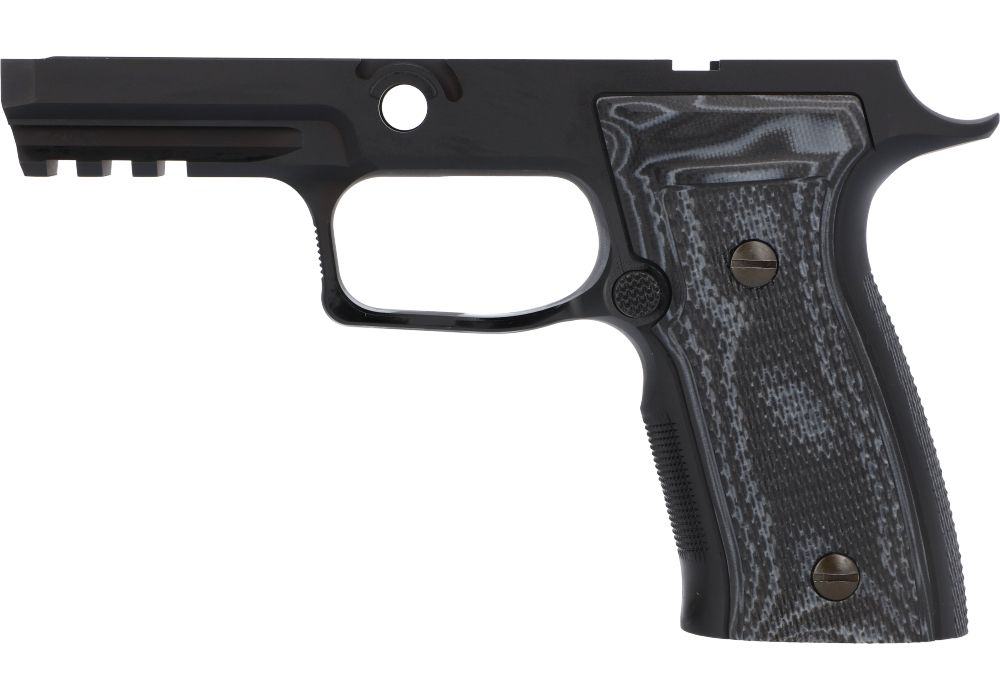 P320 AXG GRIP PANEL SET, G10, BLK/GRY