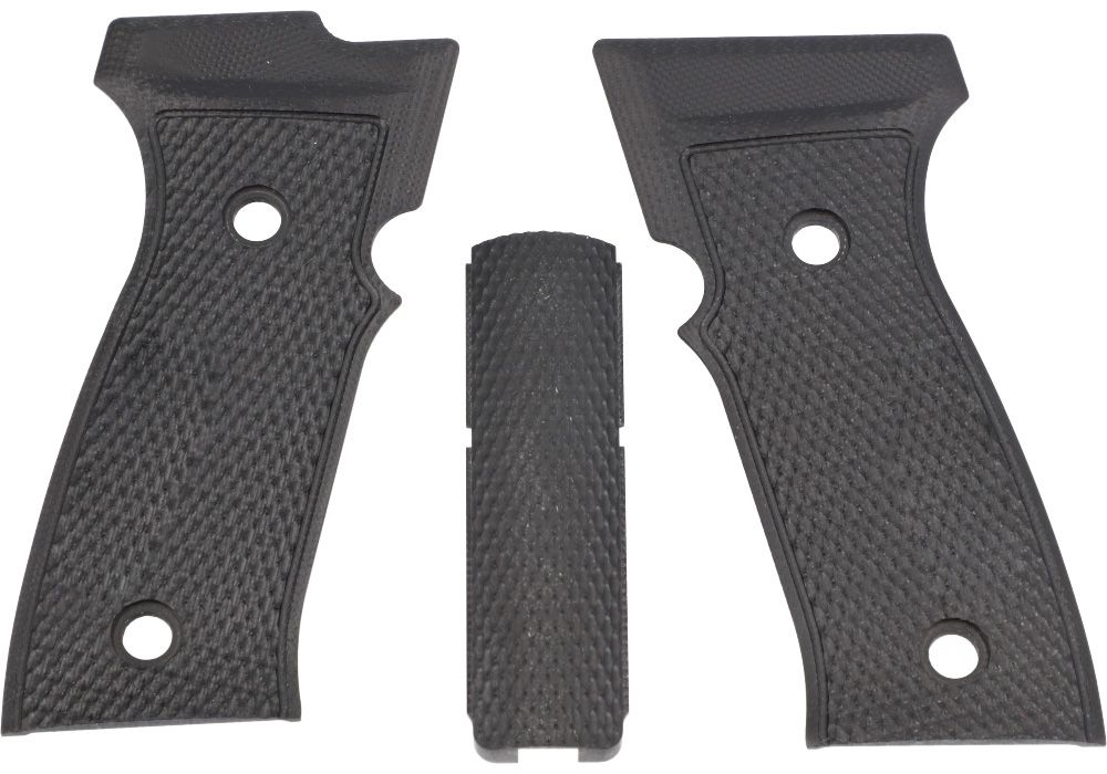 P320 AXG GRIP PANEL SET, G10, BLACK