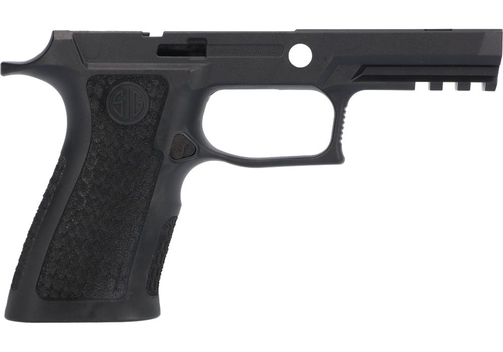 P320 XCARRY 9MM/40/.357 LASER ENGRAVED GRIP MODULE - BLACK, MEDIUM