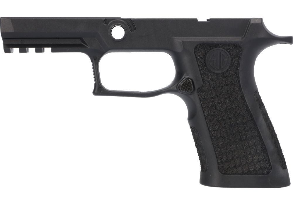 P320 XCARRY LASER ENGRAVED LXG GRIP MODULE - BLACK 3.9in
