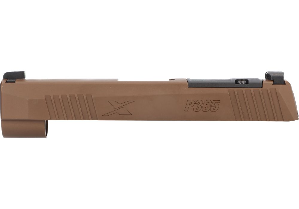 P365XL 9MM 3.7" SLIDE ASSEMBLY, OPTIC READY, COYOTE BROWN
