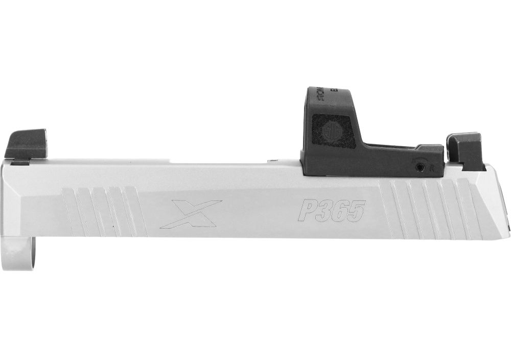 P365X 9MM 3.1" SLIDE ASSEMBLY, ROMEOZERO ELITE CIRCLE DOT, STAINLESS