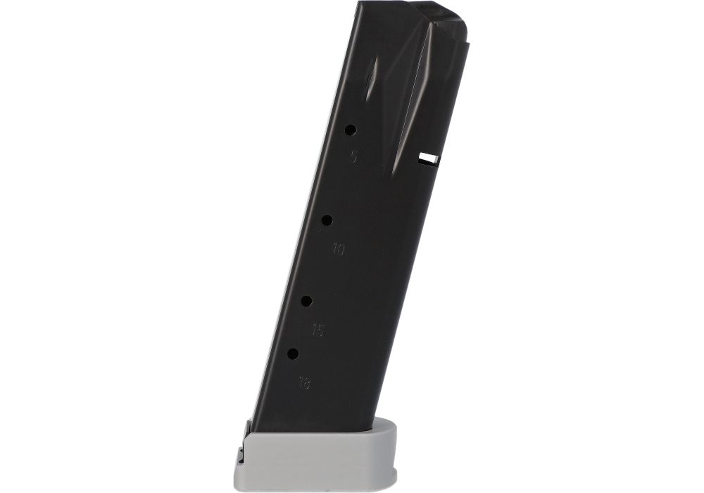 P226 9MM 20RD PREMIUM EXTENDED MAGAZINE-SILVER BASEPAD