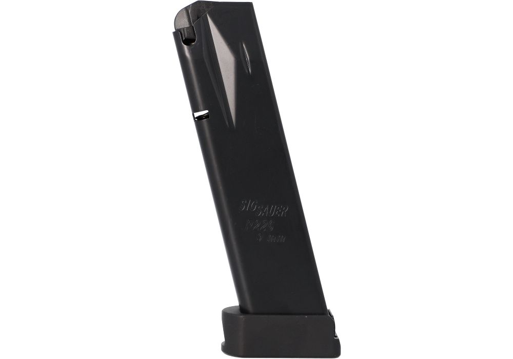 P226 9MM 20RD PREMIUM EXTENDED MAGAZINE-BLACK BASEPAD
