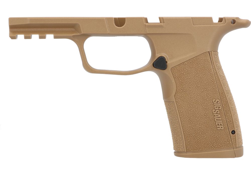 P365XMACRO GRIP MODULE, MANUAL SAFETY, COYOTE BROWN