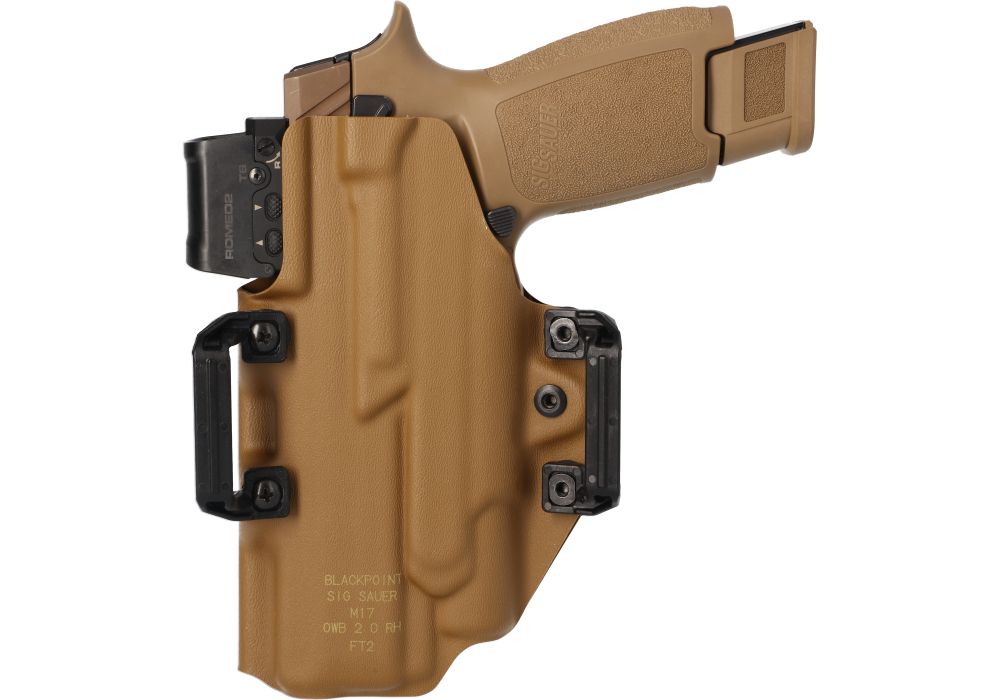 P320-M17 OWB BLACKPOINT LIGHT-BEARING HOLSTER, COYOTE - RH