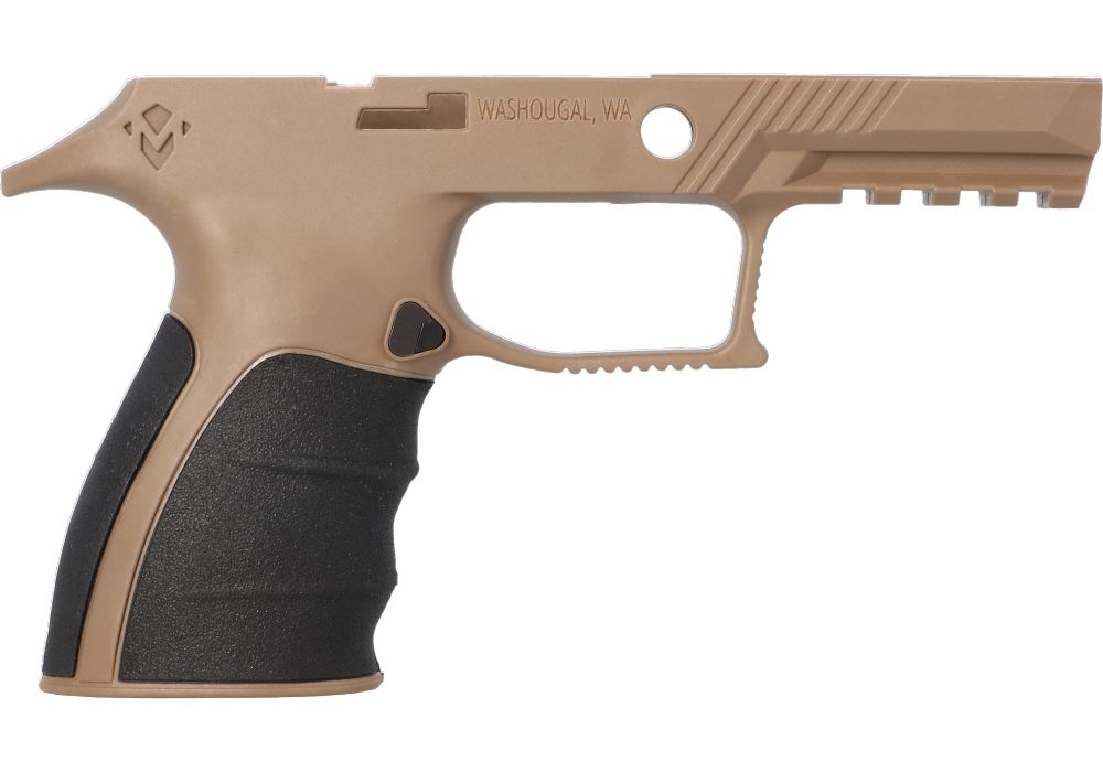 P320 XCARRY 9MM/40/.357 GRIP MODULE - COYOTE TAN, MEDIUM GRIP - MIRZON