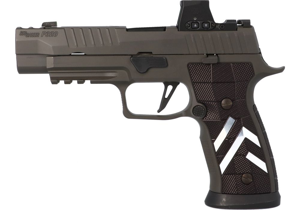 クラブ sig P320 AXG LEGION LOK GRIP PANEL SET, ALUMINIM GRIDLOK - BLACK