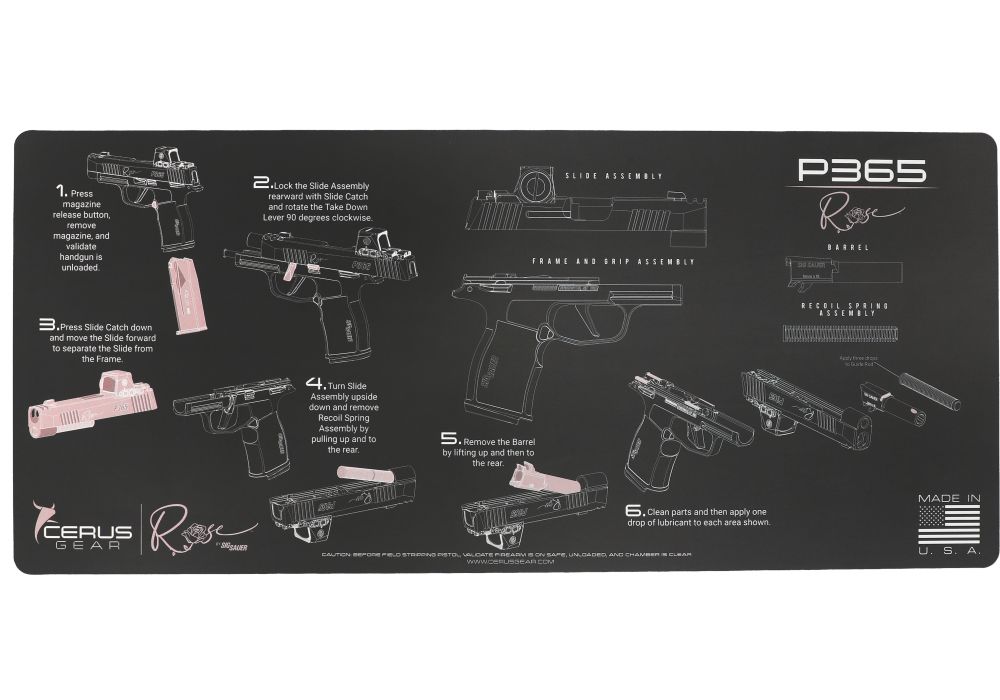 P365 ROSE™ INSTRUCTIONAL GUN MAT - CERUS GEAR