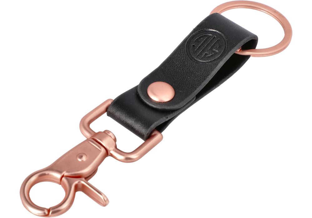 【SPERONE】24FW★ [Real Leather] Suede Sig Keyring Belt ROSE PENDANT LEATHER STRAP KEYCHAIN